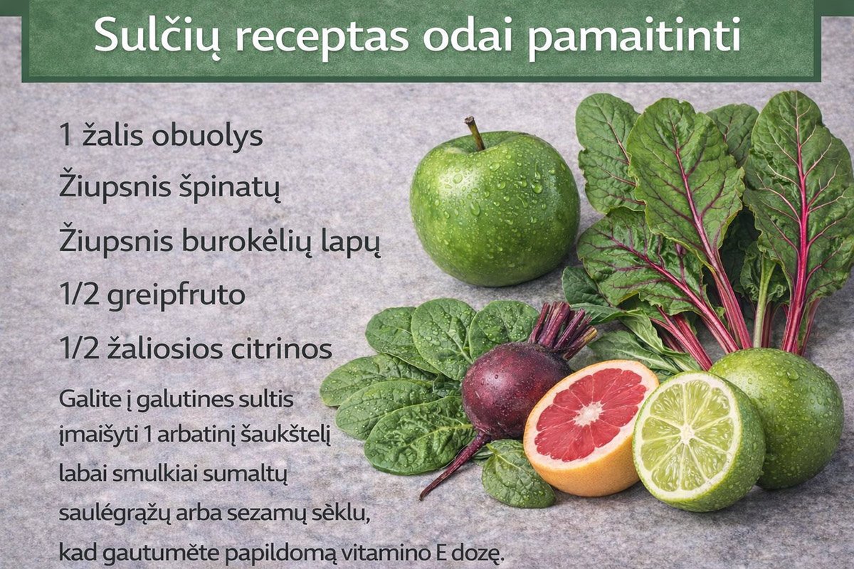 Receptas odai pamaitinti