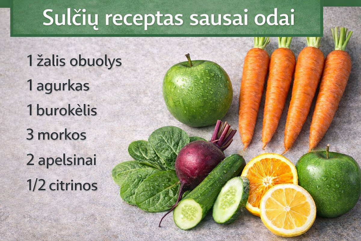 Receptas sausai odai