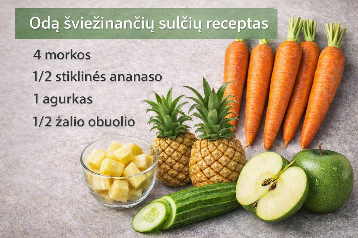 Šviežinantis odą receptas