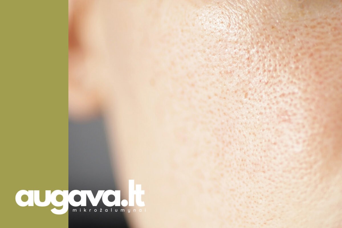 Švytinti oda su mikrožalumynais. Straipsniui